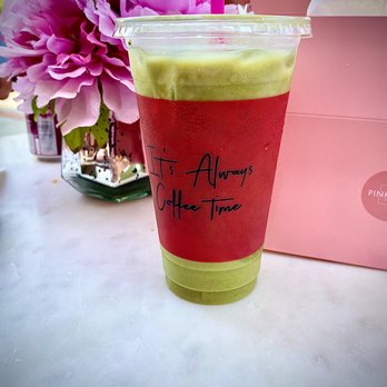 Pink Rose Cafe - Matcha Vanilla Latte w/Oatmilk - Coffee & Tea Near Me - La Mesa, California Pink Rose Cafe - Matcha Vanilla Latte w/Oatmilk - Coffee & Tea Near Me - La Mesa, California
