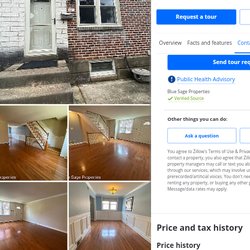 Blue Sage Property Management - Full zillow listing with blue sage watermarked photos.