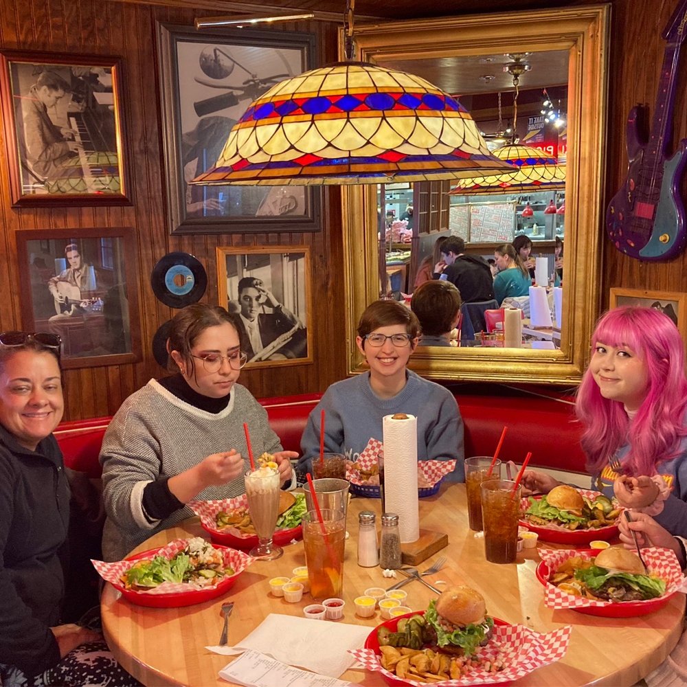 Fuddruckers - My family sitting in the Elvis table. We had a great time - Burgers Near Me - Branson, Missouri Fuddruckers - My family sitting in the Elvis table. We had a great time - Burgers Near Me - Branson, Missouri