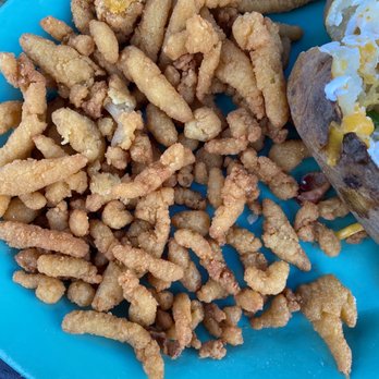 Doc's Seafood & Steaks - Crumbs passed off as clams. - Seafood Near Me - Orange Beach, Alabama