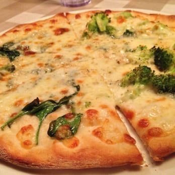 Angelo's - Small white pizza half broccoli and half spinach. It was delicious. - Pizza Near Me - Southampton, Pennsylvania