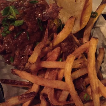 Smith & Kings - King Burger with fries, $16 - Cocktail Bars Near Me - Honolulu, Hawaii