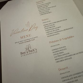 Ben & Jack's Steakhouse - Menu - Steakhouses Near Me - New York, New York Ben & Jack's Steakhouse - Menu - Steakhouses Near Me - New York, New York