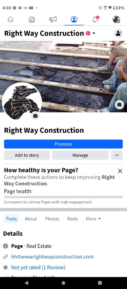 Slide of Right Way Construction