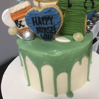 Sully and Vanilla - Nurses Week cake with funfetti - Desserts Near Me Sully and Vanilla - Nurses Week cake with funfetti - Desserts Near Me