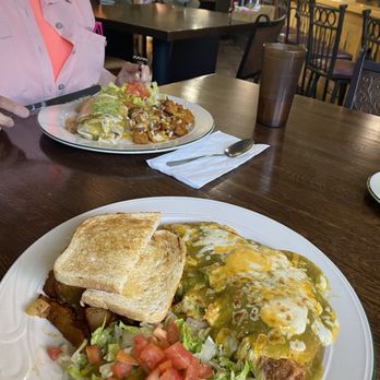 Nick's West Side - My wife had the SW Burrito in the background and I had the Spanish Omelette in the foreground   Our server " Mariah" was awesome - Breakfast & Brunch Near Me - Sedona, Arizona