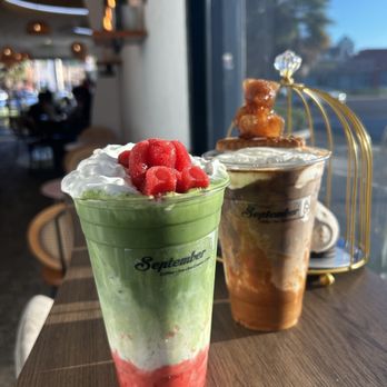 September - Strawberry matcha latte and biscoff latte - Ice Cream & Frozen Yogurt Near Me - Westminster, California September - Strawberry matcha latte and biscoff latte - Ice Cream & Frozen Yogurt Near Me - Westminster, California