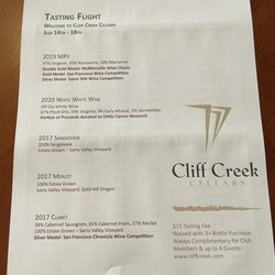 Cliff Creek Cellars in Newberg