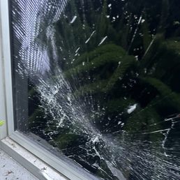 Broken window repaired