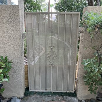 J C Welding Mobile - Picture of our gate in need of repair. The gate was scraping the ground and needed to be raised, and did not provide any privacy. - Metal Fabricators Near Me J C Welding Mobile - Picture of our gate in need of repair. The gate was scraping the ground and needed to be raised, and did not provide any privacy. - Metal Fabricators Near Me