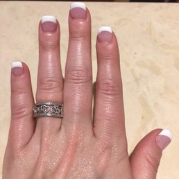Acrylic French Manicure! Love it!