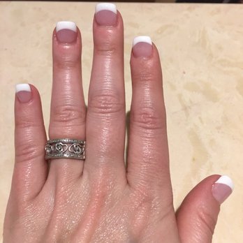 Belle Nails Lounge - Acrylic French Manicure! Love it! - Nail Salons Near Me - Hammonton, New Jersey