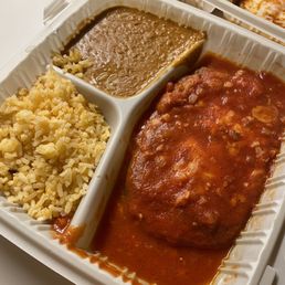 To Go Chile Rellenos w/ rice & beans