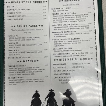 Cowpokes BBQ Diner - New Menus - Barbeque Near Me - Prague, Oklahoma