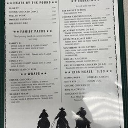 Cowpokes BBQ Diner - New Menus