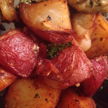 Pita Jungle - Red Potatoes. Appear to be backed and lightly roasted under the broiler. Yum! - Mediterranean Near Me - Gilbert, Arizona Pita Jungle - Red Potatoes. Appear to be backed and lightly roasted under the broiler. Yum! - Mediterranean Near Me - Gilbert, Arizona