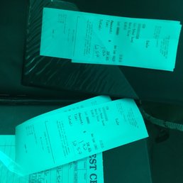 Server wrote in tip/total himself, instead of letting us do it.