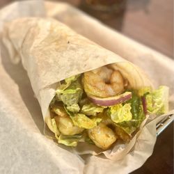 Kafé Neo Marysville - The Shrimp Charmoula Gyro. Absolutely delicious!