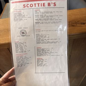 Scottie B's Burgers - Menu - Burgers Near Me - Chattanooga, Tennessee