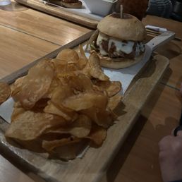 Pork Coo sandwich w chips Pork Coo sandwich w chips
