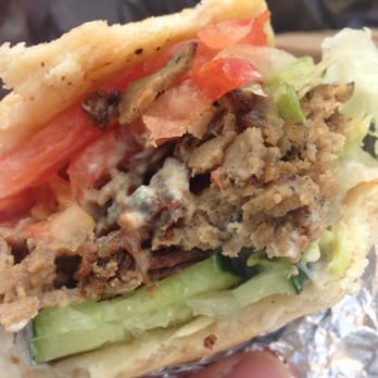 Sam's Cuisine - Beef Schwarma with cucumber sauce! - Mediterranean Near Me - Davis, California