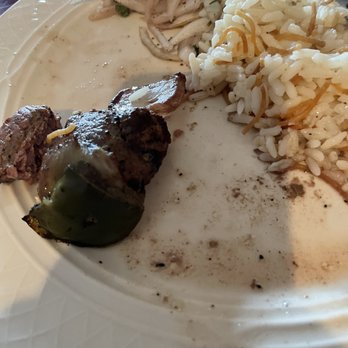 Khoury's Mediterranean Restaurant - Love that rice perfect beef soft kabob yumm love the onions wow - Middle Eastern Near Me - South Miami, Florida
