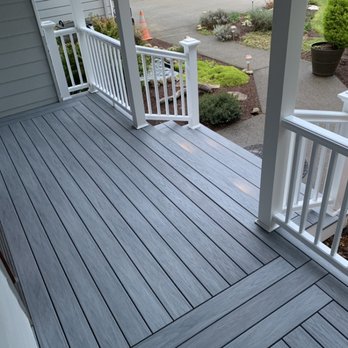 Euro Deck and Fence - Wolf Driftwood Grey Decking/TimberTech Classic Composite
Series Railling - Decks & Railing Near Me - Maple Valley, Washington Euro Deck and Fence - Wolf Driftwood Grey Decking/TimberTech Classic Composite
Series Railling - Decks & Railing Near Me - Maple Valley, Washington