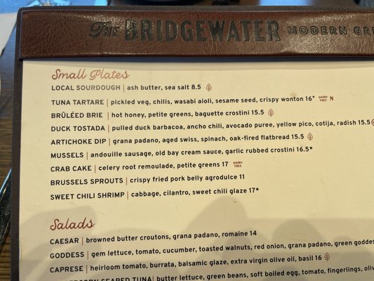 Menu photo 7 The Bridgewater Modern Grill Milwaukee, WI Menu photo 7 The Bridgewater Modern Grill Milwaukee, WI