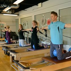 Pilates Pros+ - Small Group Reformer classes allow our instructors to give you personalized attention!
