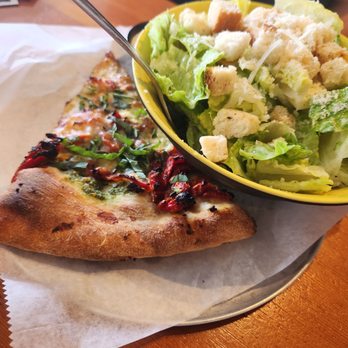 Best Pizza & Brew Vista - Pesto Goat Cheese and caesar salad - Pizza Near Me - Vista, California
