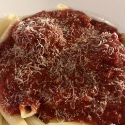 Pasta with meatballs. Pasta with meatballs.