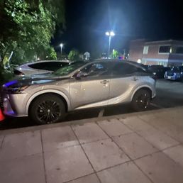 Ownership parked in fire lane. Ownership parked in fire lane.