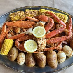 Seafood boil platter