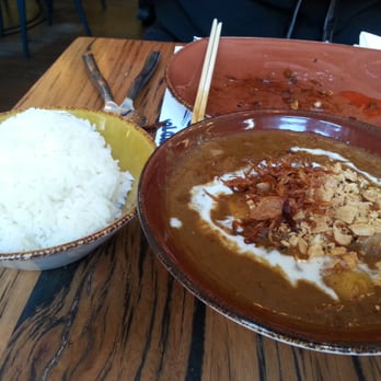Chin Chin - Massaman curry of coconut braised beef with kipfler potatoes, peanuts, crispy shallots - Asian Fusion Near Me - Melbourne, VIC Chin Chin - Massaman curry of coconut braised beef with kipfler potatoes, peanuts, crispy shallots - Asian Fusion Near Me - Melbourne, VIC