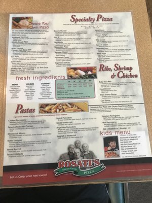 Menu photo 4 Rosati’s Pizza McKinney, TX