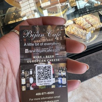 Bijan Bakery & Cafe - Their card. Order ahead too. - Bakeries Near Me - San Jose, California Bijan Bakery & Cafe - Their card. Order ahead too. - Bakeries Near Me - San Jose, California