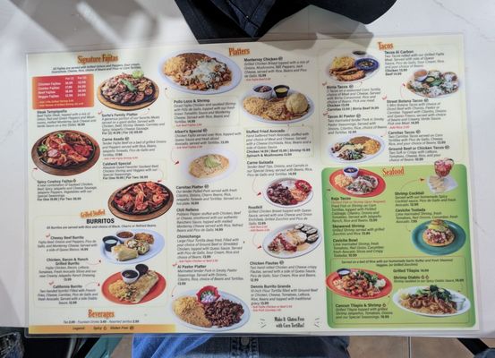 Menu photo 1 MasFajitas Mexican Restaurant Georgetown, TX
