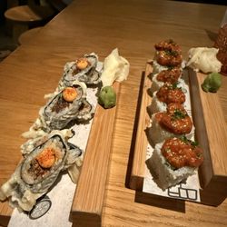 Spicy tuna tempura, korean fried cauliflower, I will definitely be back