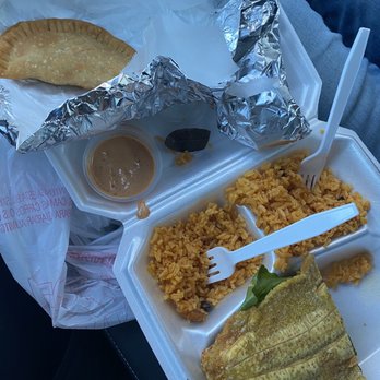 Los Tarritos - a tray of food and a fork - Latin American Near Me - Berwyn, Illinois