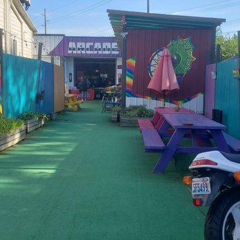 The Ice Box Arcade - Cool and colorful outdoor area - Arcades Near Me - Seattle, Washington
