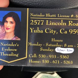 Narinder Eyebrow Threading - Narinder moved! New location.