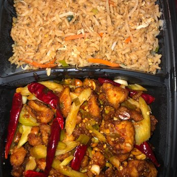 P.F. Chang's - Kung Pao Chickenand Fried Rice - Chinese Near Me - Rancho Cucamonga, California