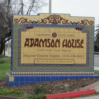 Adamson House - sign (as seen from PCH) - Landmarks & Historical Buildings Near Me - Malibu, California