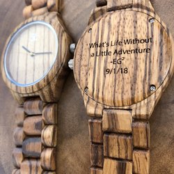 Chicago Award Source - Zebra Minimal watch from joycoast.com, engraved for a customer