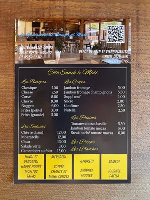 Menu photo 2 la guinguette de campo di mare Porto-Vecchio, 2A
