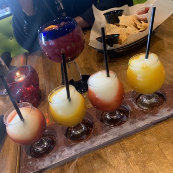Tio Taco + Tequila Bar - Margarita flight! The mango was my favorite! - Mexican Near Me - Edison, New Jersey Tio Taco + Tequila Bar - Margarita flight! The mango was my favorite! - Mexican Near Me - Edison, New Jersey