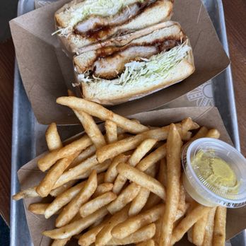 Tanaka - Pork Sandu with Fries - Sandwiches Near Me - Portland, Oregon Tanaka - Pork Sandu with Fries - Sandwiches Near Me - Portland, Oregon