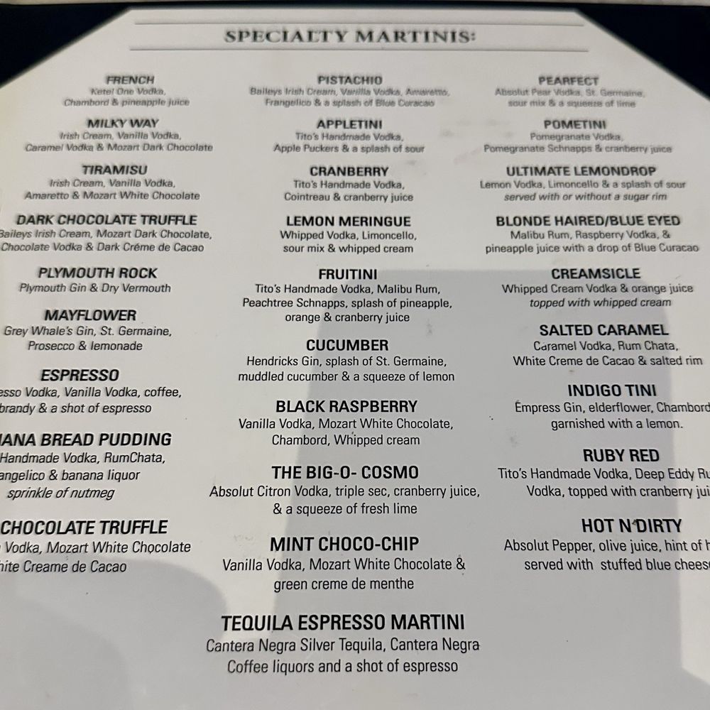 Martinis Bar & Patio - Martini menu - Cocktail Bars Near Me - Whitman, Massachusetts Martinis Bar & Patio - Martini menu - Cocktail Bars Near Me - Whitman, Massachusetts