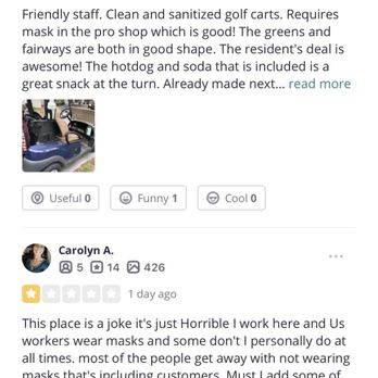 Los Prados Golf Course - Rude comments from employee harassing a good review. - Golf Near Me - Las Vegas, Nevada Los Prados Golf Course - Rude comments from employee harassing a good review. - Golf Near Me - Las Vegas, Nevada