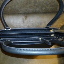 JCPenney - Black purse (top view)